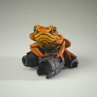 Image 3 of Edge Sculpture "African Frog (Orange)"