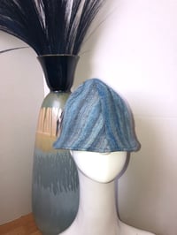 Image 1 of H.O.D. Bucket Hat Powder Blue Vintage Wool W/Reversible Navy Silk-Rayon Side