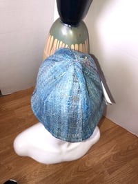 Image 4 of H.O.D. Bucket Hat Powder Blue Vintage Wool W/Reversible Navy Silk-Rayon Side