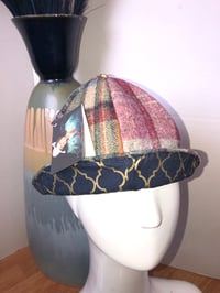 Image 3 of H.O.D. Bucket Hat Multi Color Wool Plaid Fabric W/Reversible Navy Moroccan Fabric