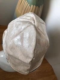 Image 5 of H.O.D. Bucket Hat Velvet Multi Color Geometric Pattern W/Reversible Cream Velvet Fabric