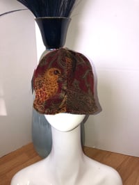 Image 1 of H.O.D. Bucket Hat RL Polo Bird Velour Fabric W/Reversible Stripe Linen RL Fabric Side