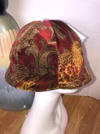 Image 3 of H.O.D. Bucket Hat RL Polo Bird Velour Fabric W/Reversible Stripe Linen RL Fabric Side
