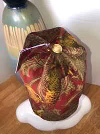 Image 5 of H.O.D. Bucket Hat RL Polo Bird Velour Fabric W/Reversible Stripe Linen RL Fabric Side