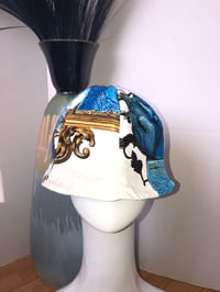 Image 1 of H.O.D. Bucket Hat Chyna Dog Printed Velour W/Golden Satin Texture Lining