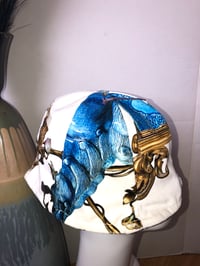 Image 2 of H.O.D. Bucket Hat Chyna Dog Printed Velour W/Golden Satin Texture Lining
