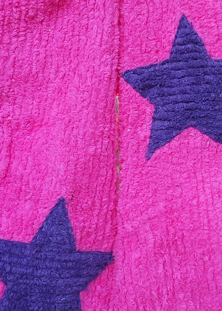 Image of Chenille Star Shorts/Pants - Pink with purple stars
