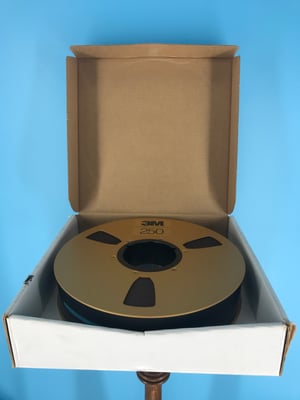 Image of 3M 250 2" X 2500' REEL TO REEL MASTER TAPE - ONE PASS WITH LEADER