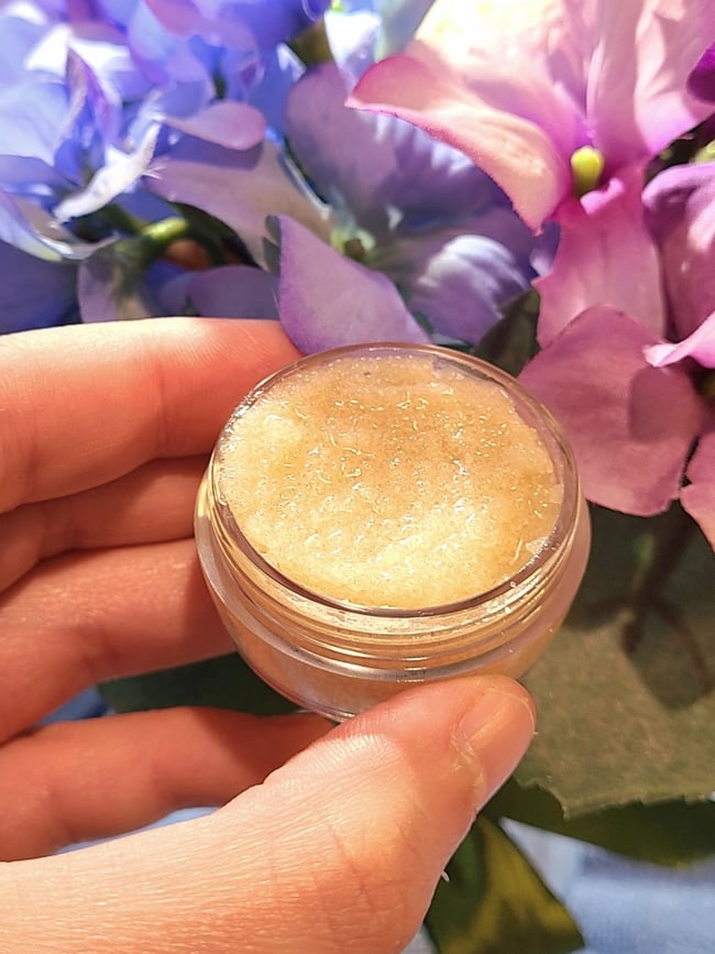 Natural Coconut Vanilla Lip Scrub 0.5 oz Jar