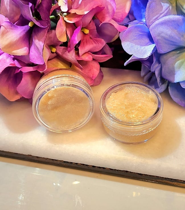 Natural Coconut Vanilla Lip Scrub 0.5 oz Jar