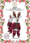 Ralph the Reindeer 16 inch sewing pattern, with full instructions UK Made