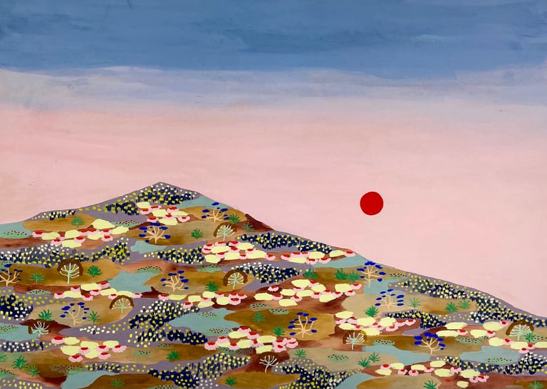 Red Sun Spring print