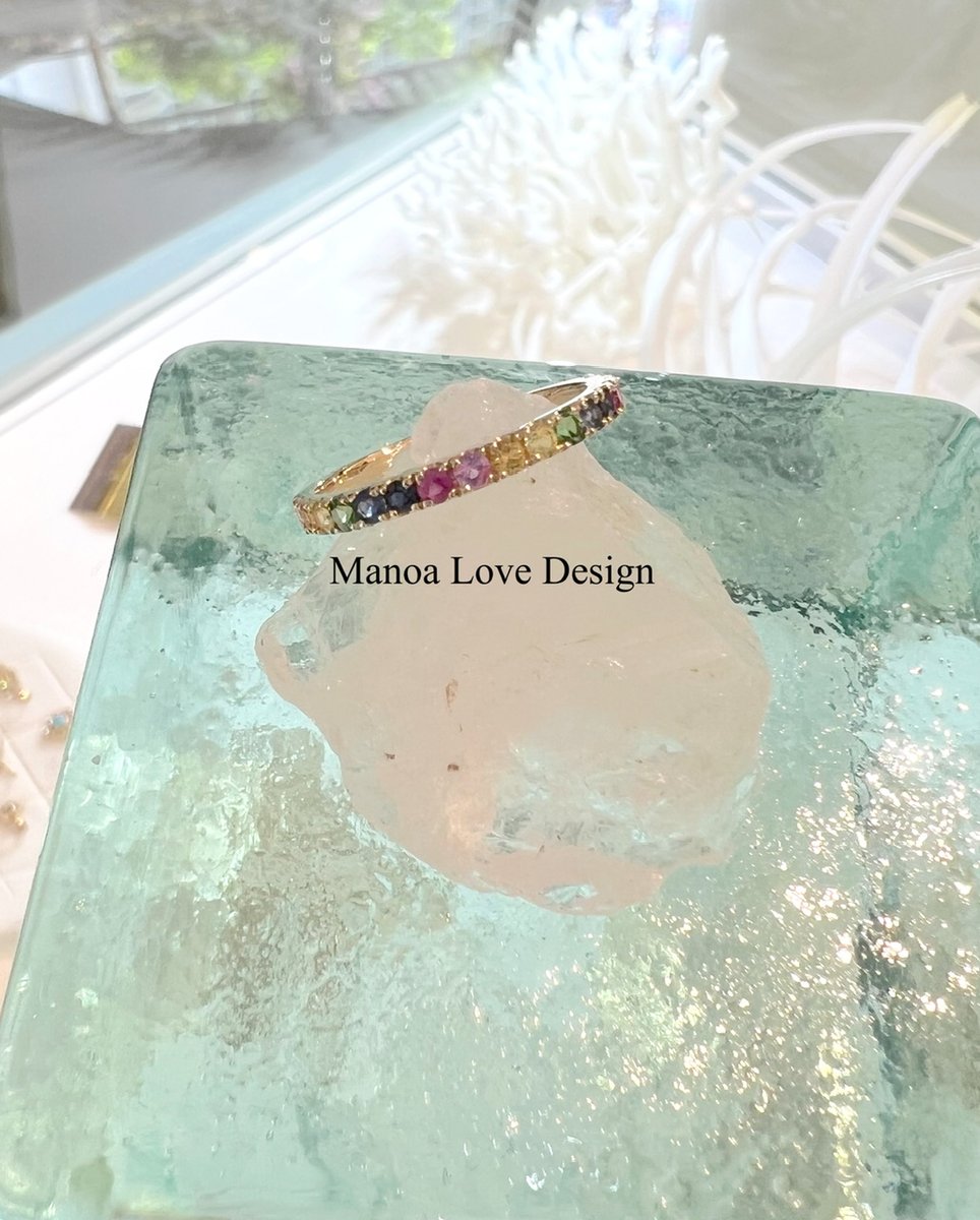 Honolulu Rainbow Candy Gem Gold Bracelets main image 1