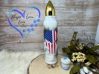 Image 1 of 32oz Punisher Flag Bullet Tumbler