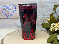 Image 5 of 16oz Fire Fighter Flame Tumbler