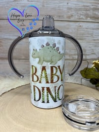 Image 2 of 12oz Baby Dino Sippy and Transition Tumbler 