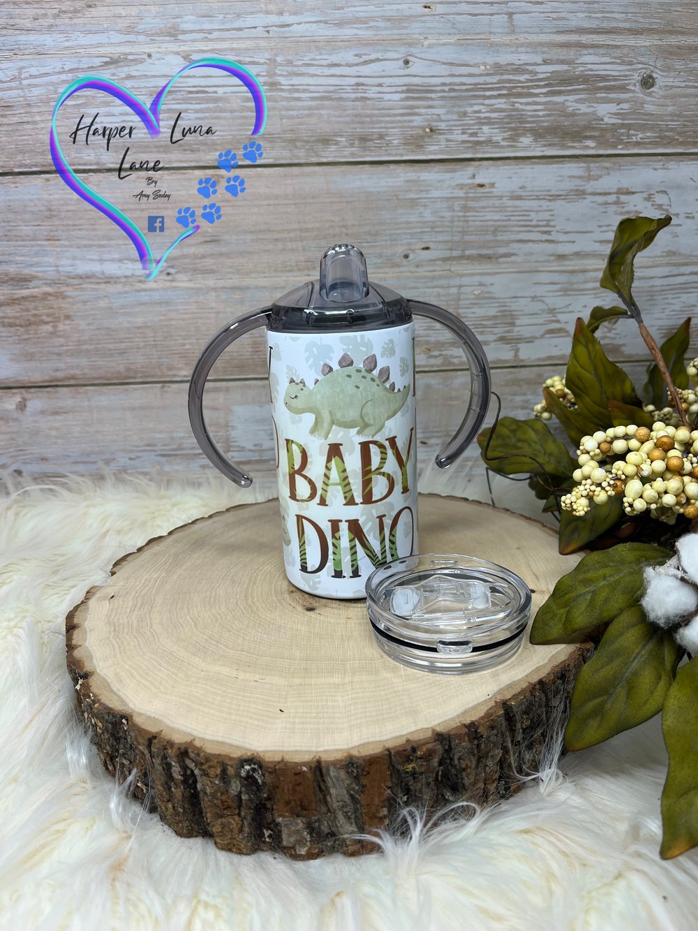 Image of 12oz Baby Dino Sippy and Transition Tumbler 