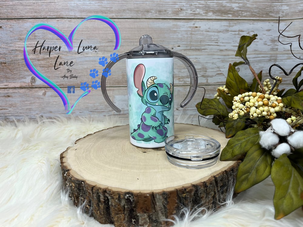 Image of 12oz Stitch Sippy and Transition Tumbler 