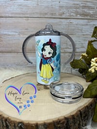 Image 5 of 12oz Snow White Sippy and Transition Tumbler 