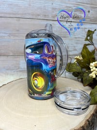 Image 1 of 12oz Goofy Truck Sippy and Transition Tumbler 