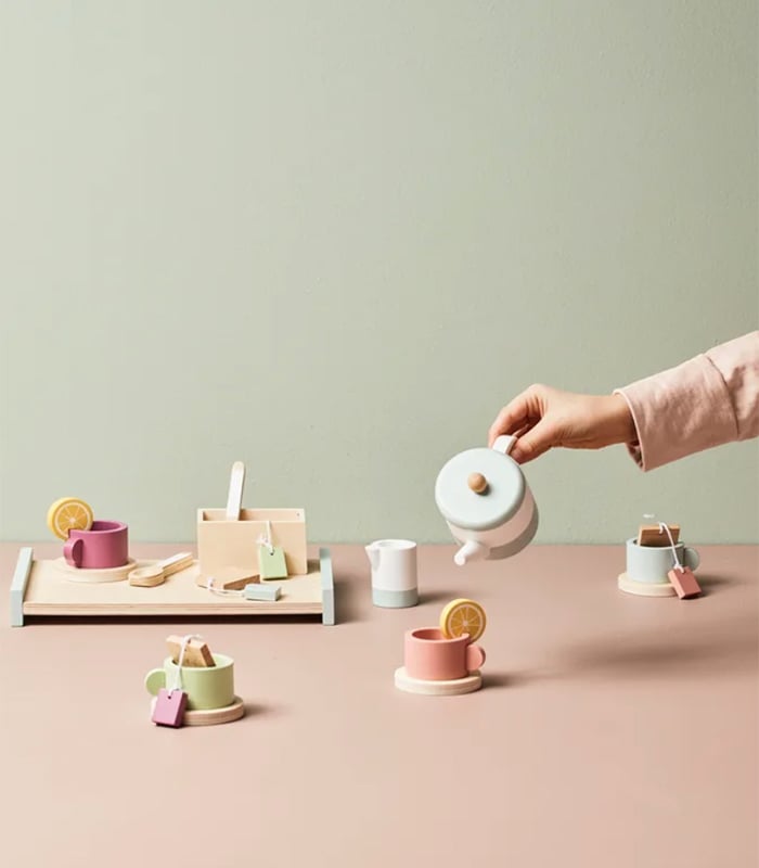 Image of Wooden Tea set -Kid's Concept