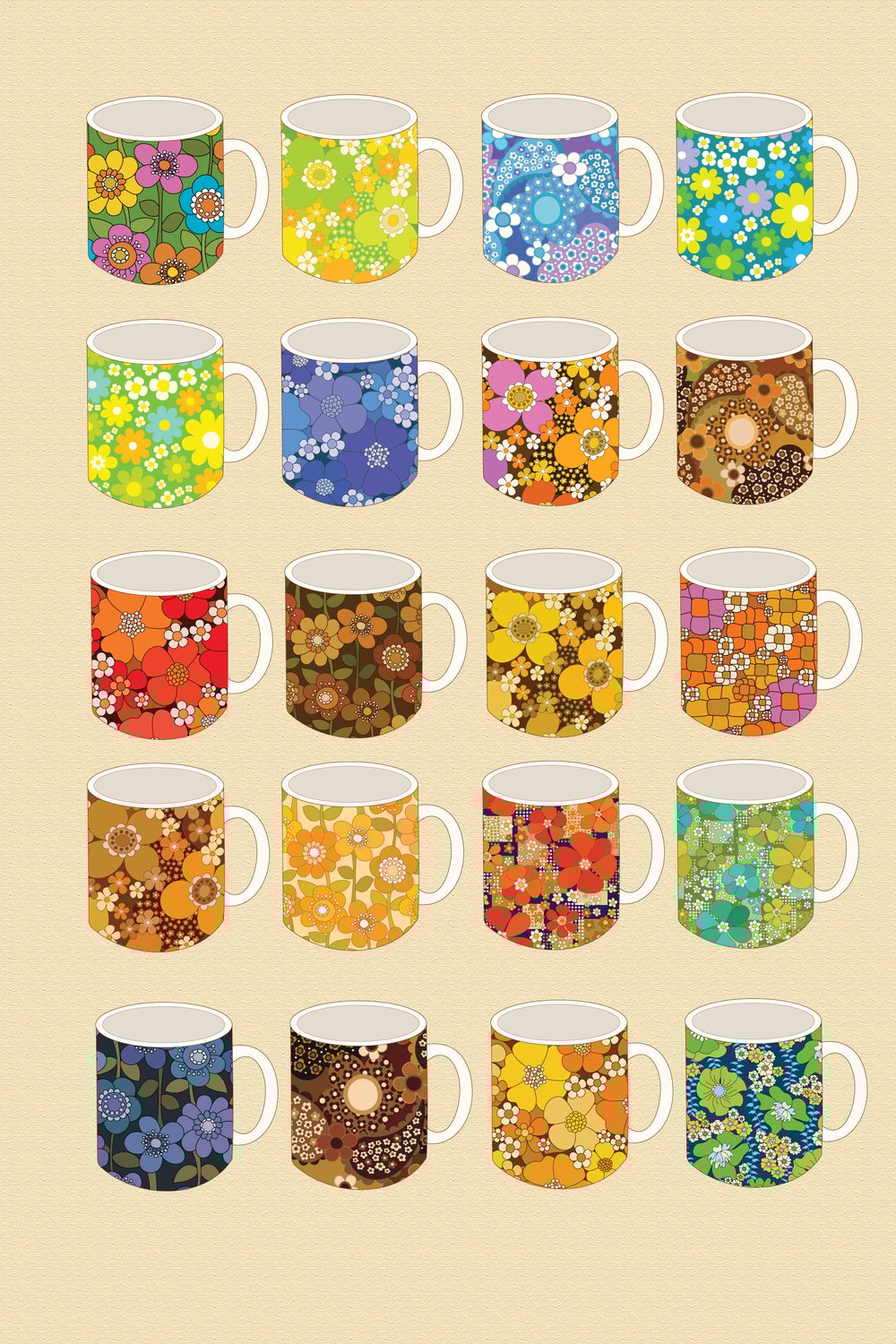 Groovy Coffee Mugs