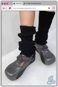 Image 2 of Black Sport Spliced Platform Shoes