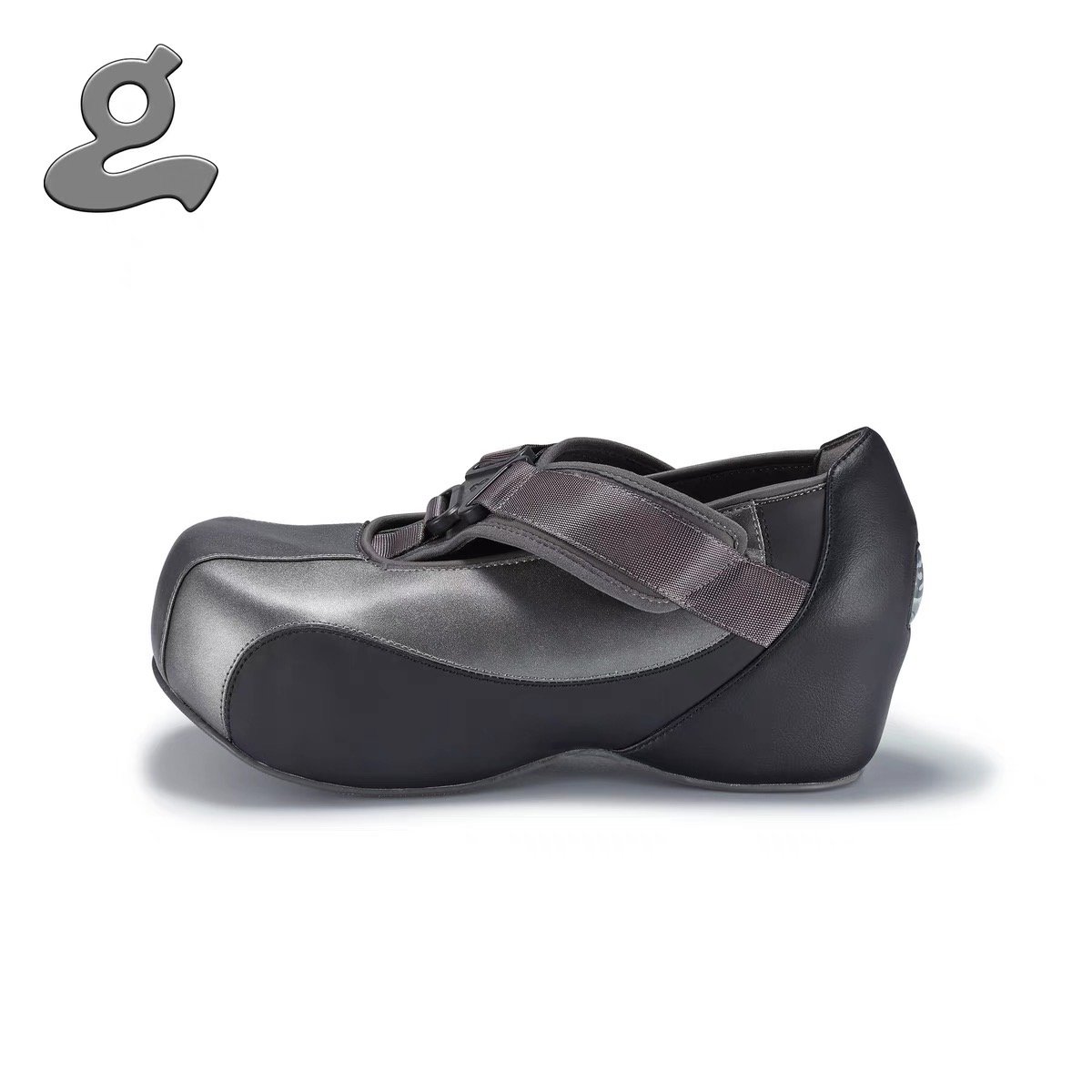 Image of Black Sport Spliced Platform Shoes