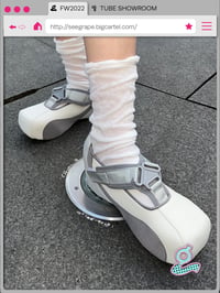 Image 2 of White Sport Spliced Platform Shoes