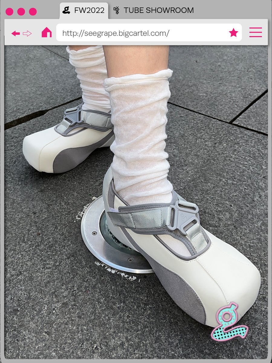 Image of White Sport Spliced Platform Shoes