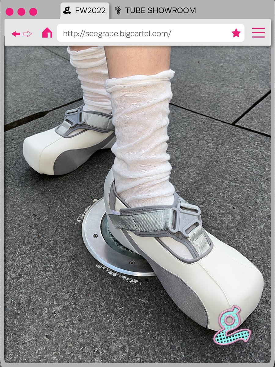 White Sport Spliced Platform Shoes