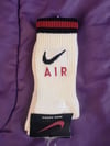 NIKE AIR SOCKS BLACK RED SIZE 7 TO 9US 40EUR TO 42.5EUR 