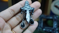 Image 3 of Inky Quartz Dangle Pin