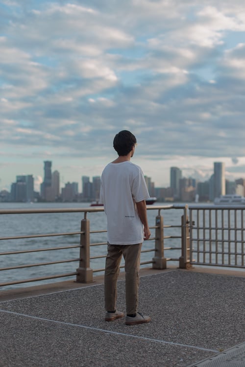 Image of Beige Round Midnight Tee