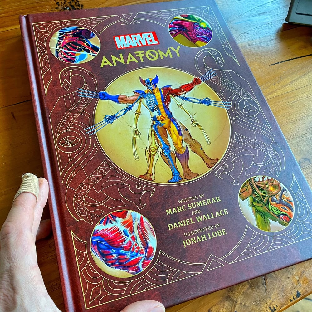 Image of Autographed copy of "Marvel Anatomy: A Scientific Study of the Superhuman"