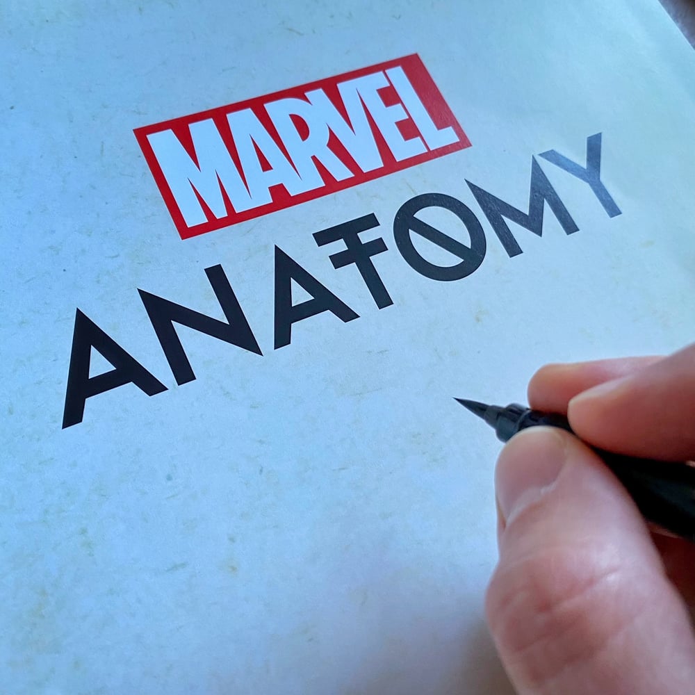 Image of Autographed copy of "Marvel Anatomy: A Scientific Study of the Superhuman"