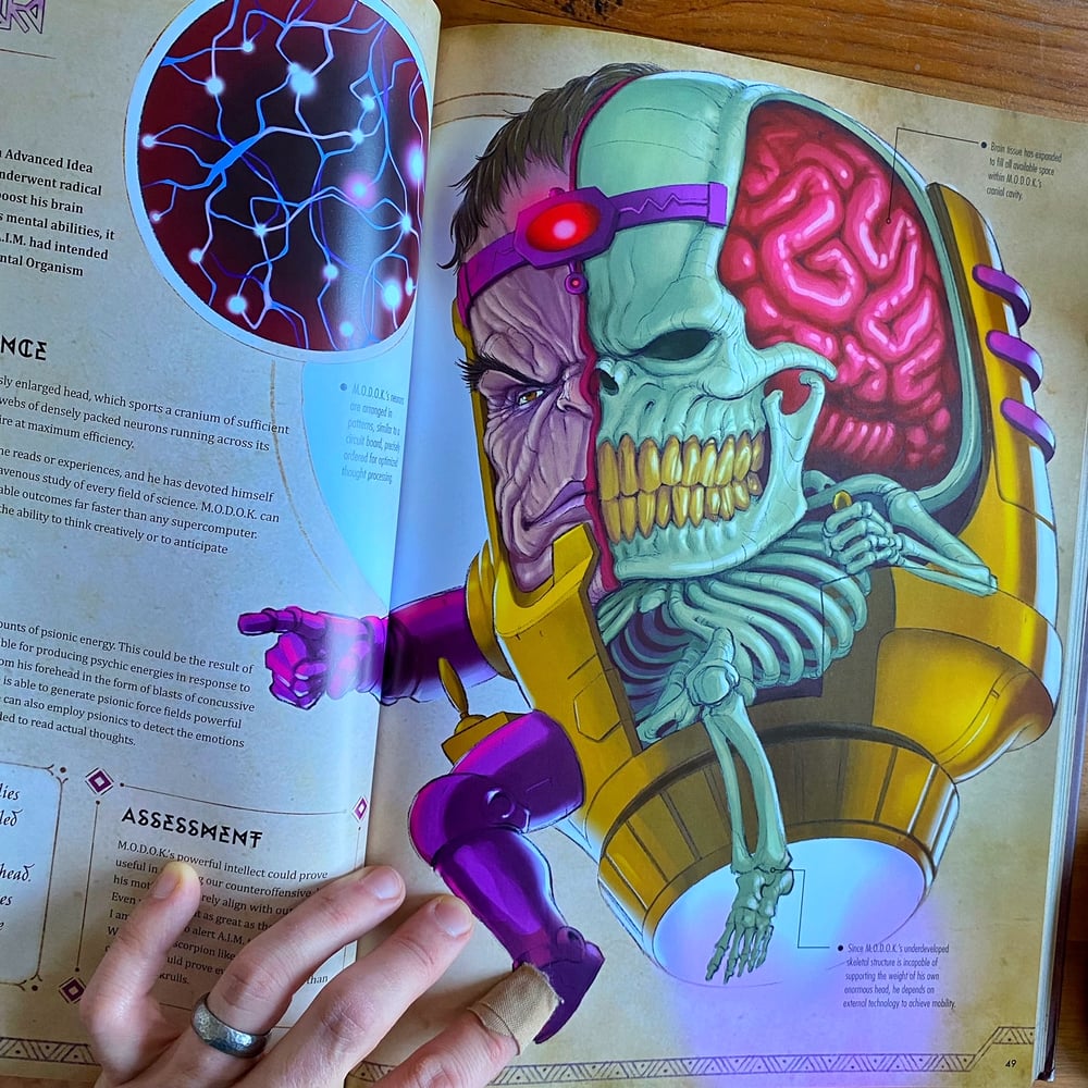 Image of Autographed copy of "Marvel Anatomy: A Scientific Study of the Superhuman"