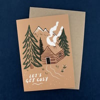 Image 2 of "Let's Get Cosy" Greetings Card by Charis Raine Illustration 