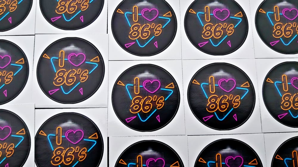 Image of AE86 WORLD, ' I love 86s' Sticker