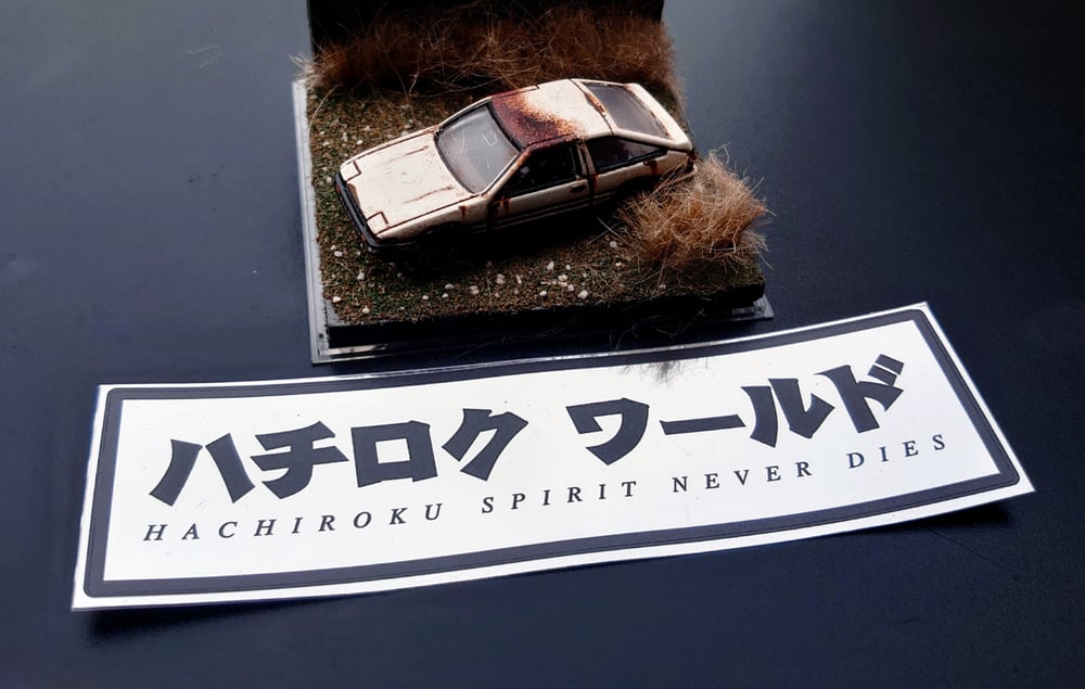 Image of AE86 WORLD Hachiroku Spirit Chrome Sticker 
