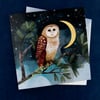 Single Christmas Card ~ Owl