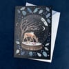 A pack of 5 Christmas / Yule cards by Glitter and Earth