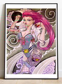 Image 1 of Jessie Team Rocket fanart print. Poster. Japanese art.