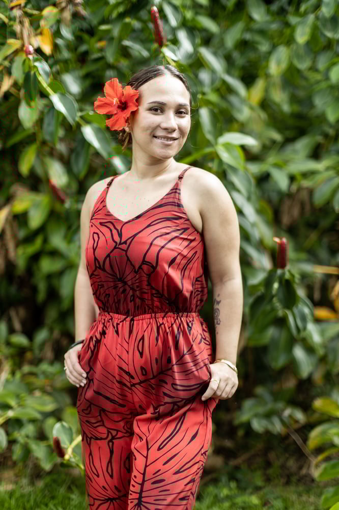 Image of Lilo Red Jumpsuit 