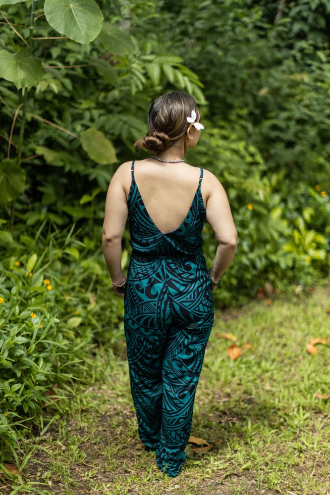 Image of Maluhia Teal Jumpsuit 