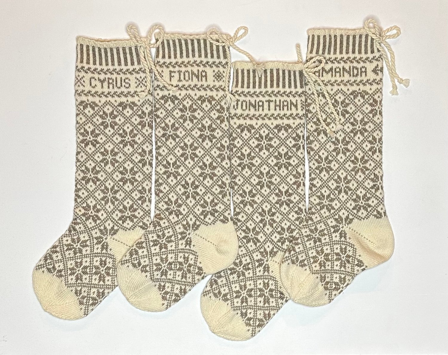 Image of Nordic Star Christmas Stocking, all over pattern