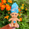 RARE "White Water" Turquoise Crystal Troll Shorty 3.5"