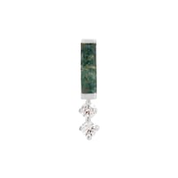 Image 2 of Crave - Moss Agate + CZ
