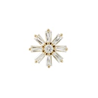 Image 1 of Deliah Baguette Flower - CZ