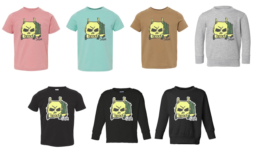 Image of KIDS SkullTruck Shirt and Sweatshirt 